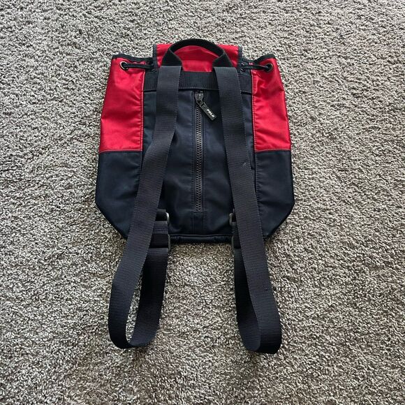 VTG 90s Polo Sport Ralph Lauren Spell Out Backpack Bucket Bag Red Navy Blue Logo - Picture 3 of 9